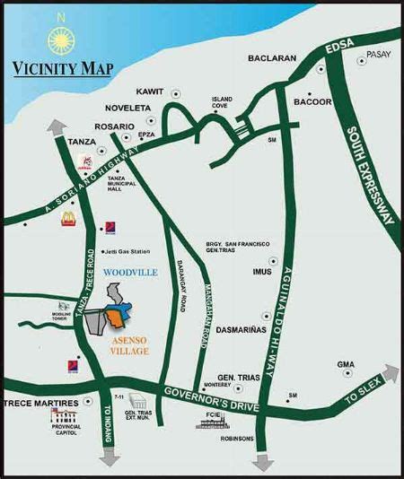 gma, cavite|gen trias cavite map.